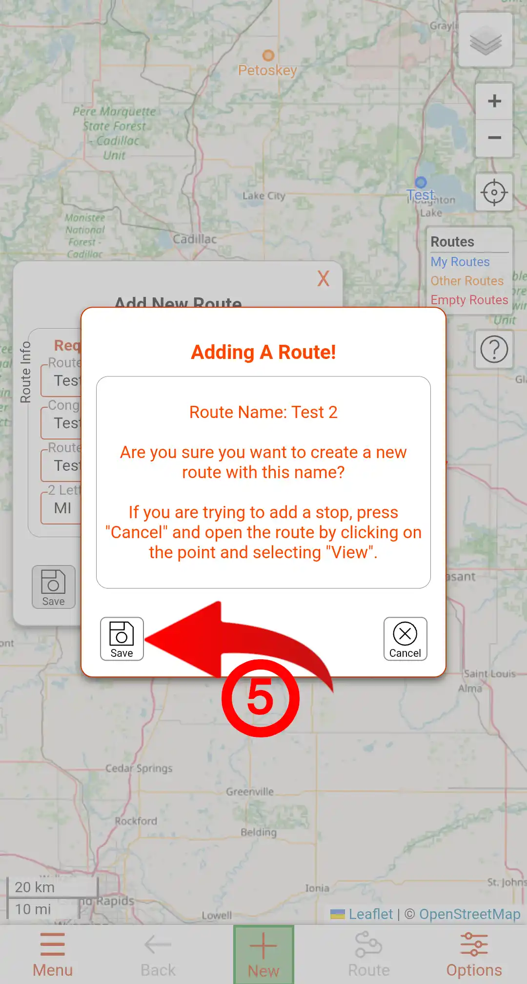 Add Route Workflow Image 3