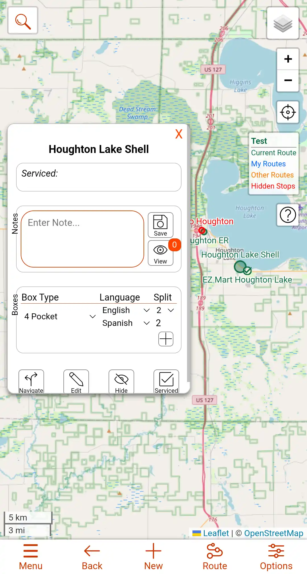 Image of how to the Baxes management interface.