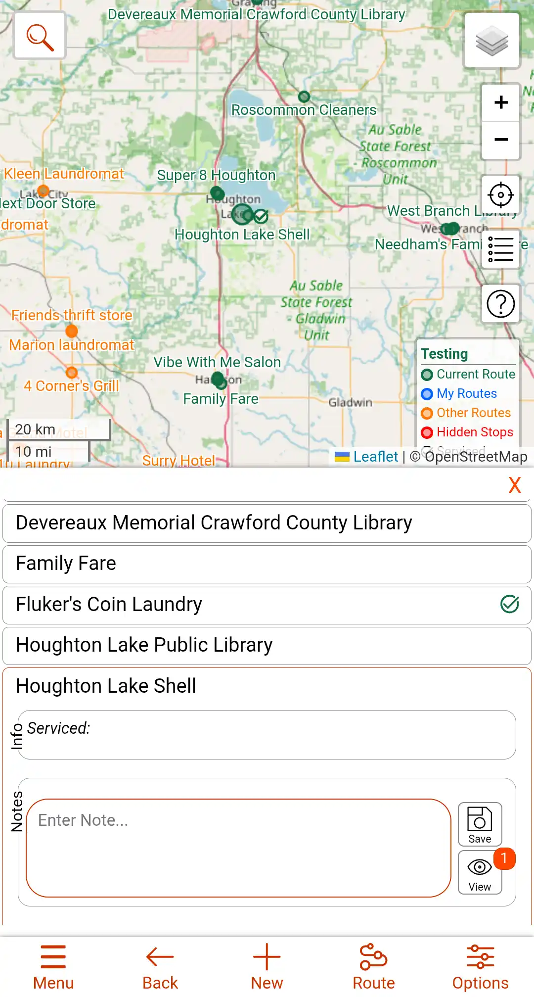 Image of the Stop List